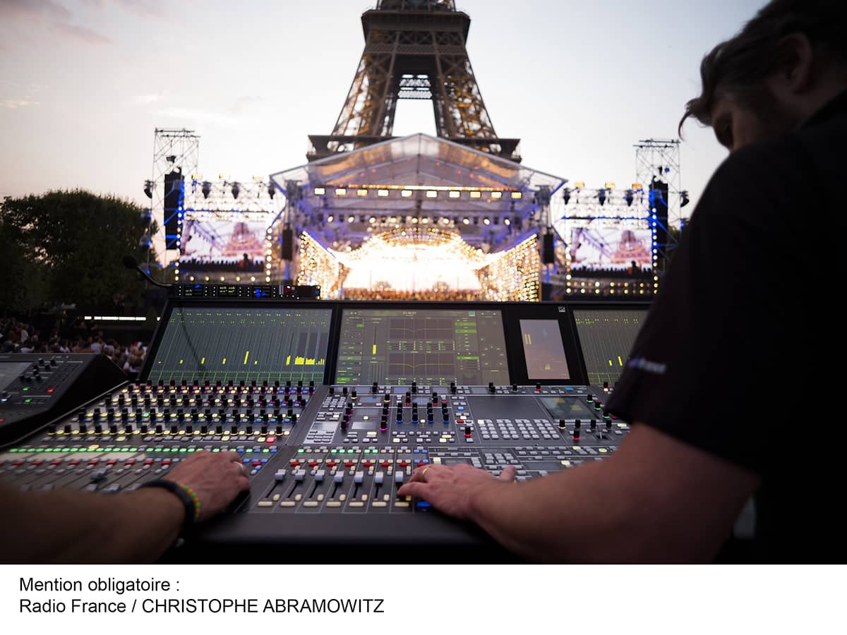 Concert de Paris, ライブFOH/放送制作にLAWOを使用